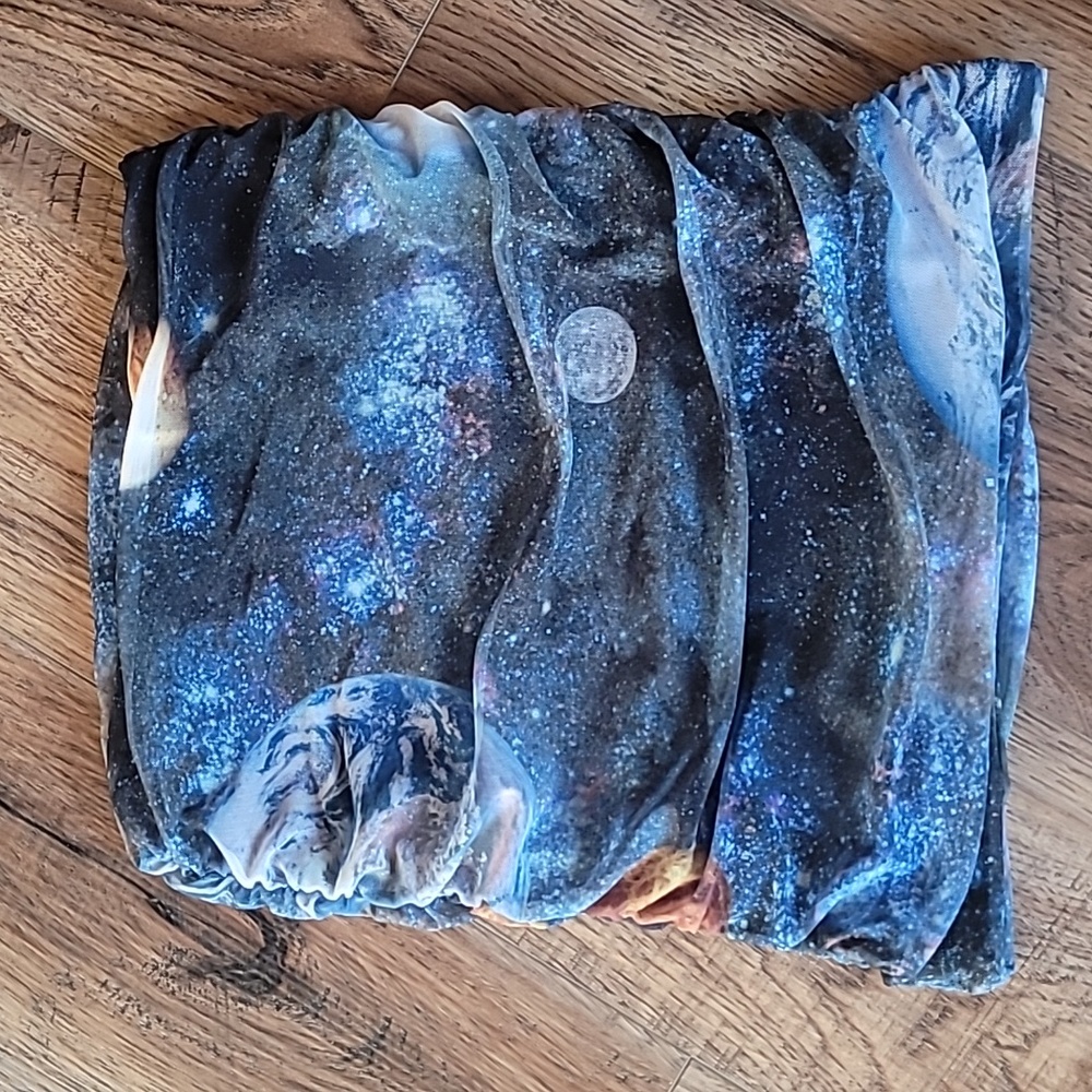 Urban Outfitters Mini-Skirt and/or Tube Top, Size XS, Space Design, Dark Colors